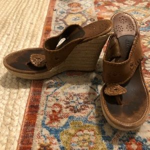 Jack Roger brown summer wedge